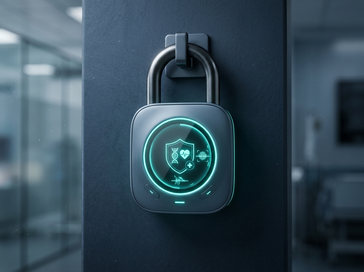 Secure digital padlock